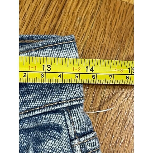 PISTOLA Pick Me Up Jeans Size 27 Blue Distressed Raw Hem High Rise Denim - Picture 10 of 11